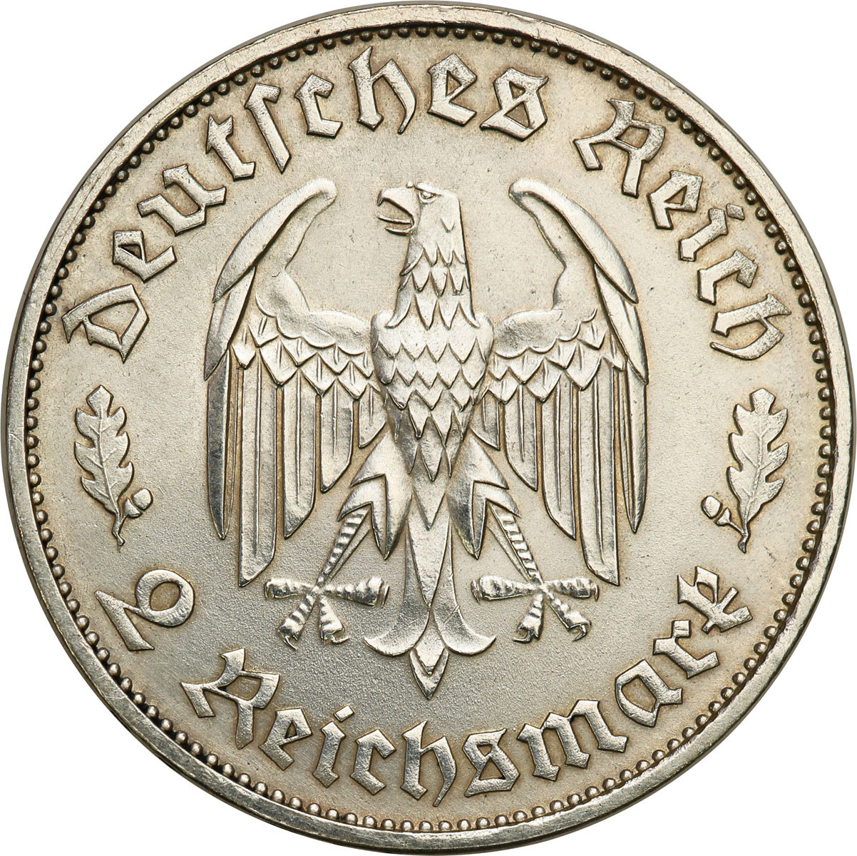 Niemcy, III Rzesza. 2 marki 1934 F, Stuttgart - Schiller
